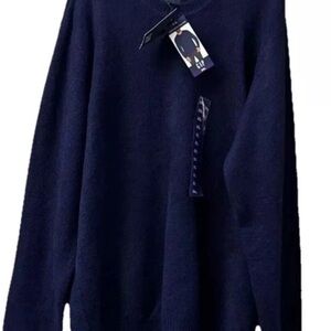 NWT Gap Sweater Mens XXL Blue Long Sleeve Pullover Preppy Classic Minimalist Y2K